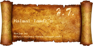 Halmai Tamás névjegykártya
